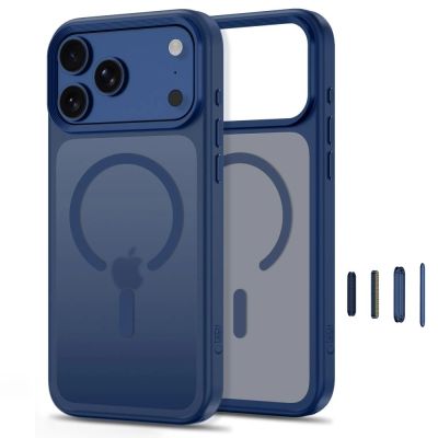 2. Tech-Protect Magmat Magsafe CC Case for iPhone 18 Pro Max / 17 Pro Max - Matte Navy Blue