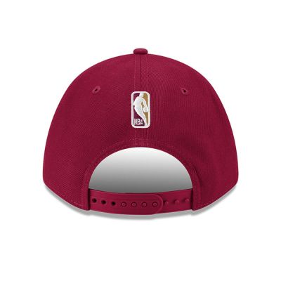 4. New Era 9FORTY Cleveland Cavaliers NBA Team M-Crown Red Snapback Cap - 60755472