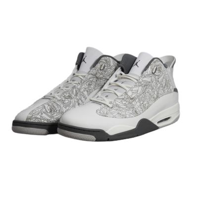 4. Air Jordan Dub Zero Men's White Sneakers - 311046-107