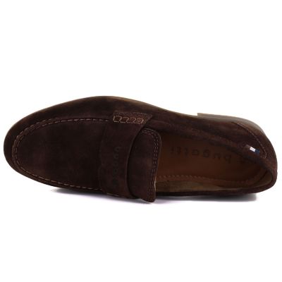 3. Men's suede moccasins soft chocolate Bugatti 311-AW660-1400-6100