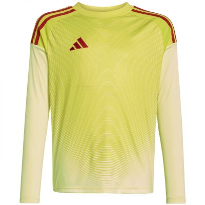 2. adidas Tiro 25 Competition Long Sleeve Kids' Goalkeeper Jersey Yellow and Red KJN2020