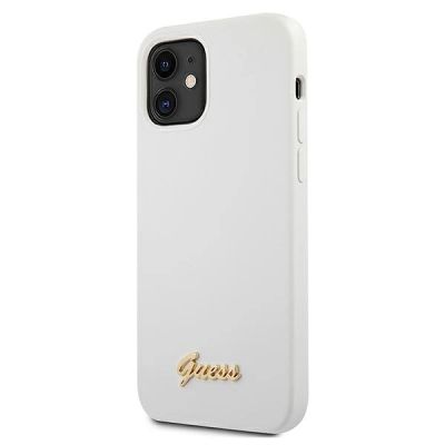 2. Guess GUHCP12SLSLMGWH iPhone 12 mini 5.4" white/white hardcase Metal Logo Script