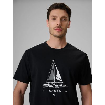3. Men's relaxed T-shirt with print 4F 4FRSS26TTSHM3996-20S
