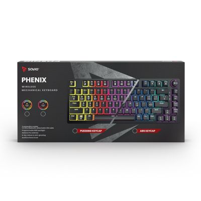 3. SAVIO MECHANICAL KEYBOARD PHENIX RED