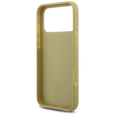 7. Guess Rhinestone Triangle Logo Case for iPhone 17 Pro Max - Gold