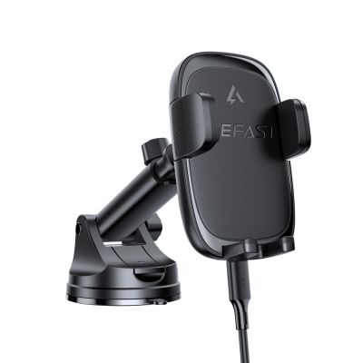 3. Acefast D49 Car Mount with Wireless Charger for Dashboard - Black