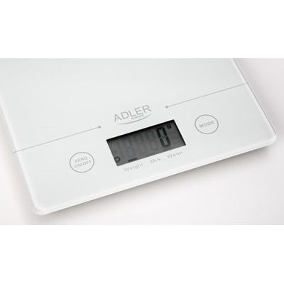 8. Adler AD 3138 white kitchen scale (white color)