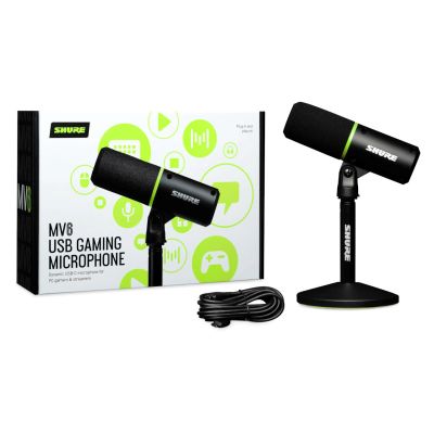 7. Shure MV6 - USB-C Cardioid Dynamic Microphone for Gamers and Streamers