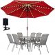 11. SOLAR GARDEN UMBRELLA LIGHTING 5M 72LED