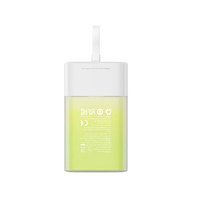 4. Baseus Popsicle 5200mAh 20W Powerbank with Built-in Lightning Cable (+ White Baseus Simple USB-C - USB-C 60W/20V/3A/30cm Cable) - White-Green