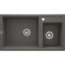 Deante Eridan 2-bowl sink without drainer - anthracite ZQE_T20B