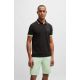4. BOSS Paddy 1 Charcoal Regular Fit Men's Polo Shirt Black (50512995-016)