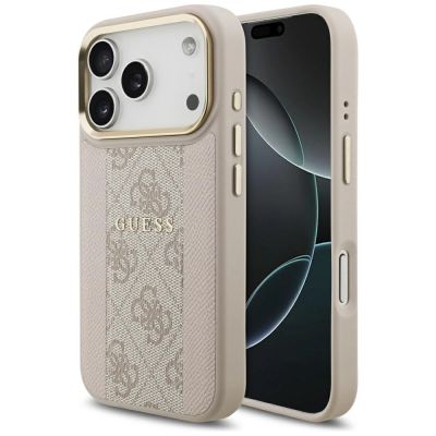 Guess 4G Stripe MagSafe Case for iPhone 17 Pro - Pink