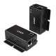 Lindy 43386 Network Extender Network Transmitter and Receiver Black