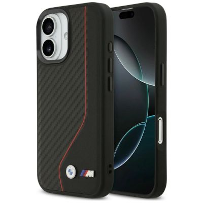 9. BMW M Carbon Line & Logo MagSafe Case for iPhone 17 - Red