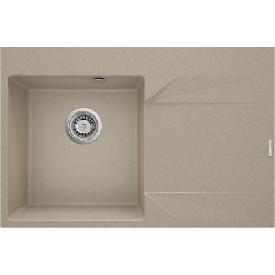 Single-bowl granite sink with drainer - right