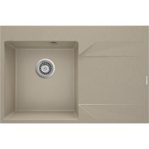Single-bowl granite sink with drainer - right