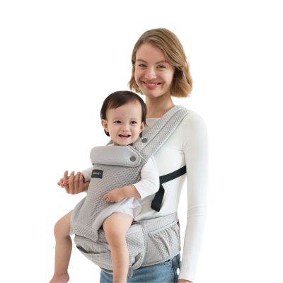 5. Momcozy Air Mesh Hip Seat Carrier, Gray