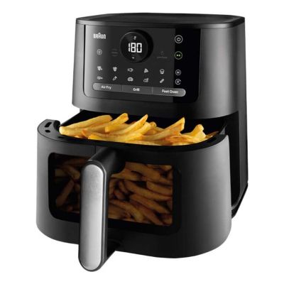 2. Braun HF 5075 Single Standalone 2000W Hot Air Fryer Black, Gray