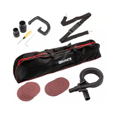 2. 600W Graphite Plaster Sander, 225mm Disc, Bag
