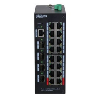 3. Dahua Technology HS4420-16GT-190 Network Switch Managed L2 Gigabit Ethernet (10/100/1000) Supports PoE Desktop Black