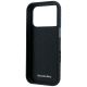 7. Mercedes Leather Semi Wrap Wood Effect MagSafe Case for iPhone 17 Pro Max - Navy Blue