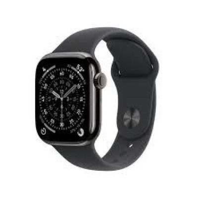 Apple Watch Series 11 GPS + Cellular 42mm, Slate Titanium Case with Black Sport Band – S/M
