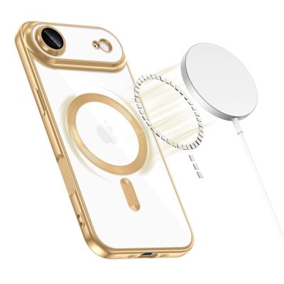 2. Tech-Protect MagFlex MagSafe Case for iPhone 17 Air - Transparent Gold