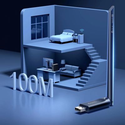 7. Ugreen CM878 Wireless WiFi 6 Adapter with Bluetooth 5.4 - Black