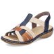 9. Comfortable Rieker W RKR662 multicolor sandals