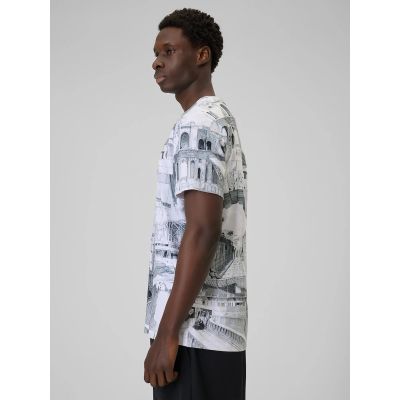 6. Men's regular printed T-shirt 4F 4FRSS26TTSHM3641-97A
