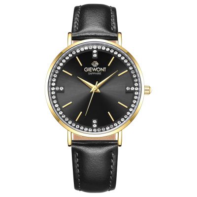 Giewont Sapphire Gold Black Women's Watch GW5390-A4