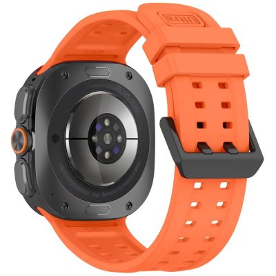 2. Tech-Protect Silicone Air Strap for Samsung Galaxy Watch Ultra 47mm - Orange