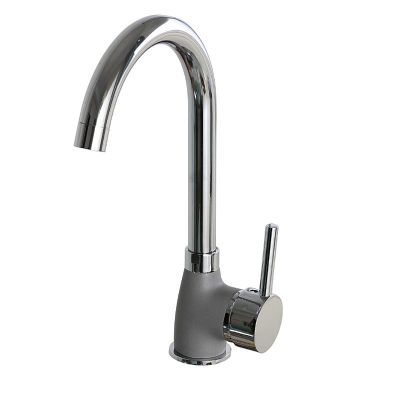 PYRAMIS BELLO DUO faucet, granite, grey concrete