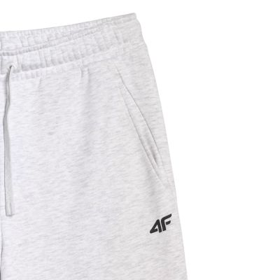 11. Men's trousers 4F CAS M1140 cool light gray melange 4FWMM00TTROM1140 27M