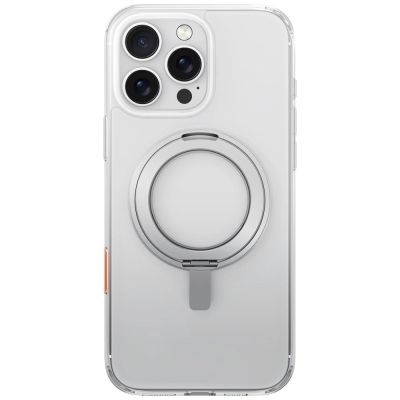 2. Uniq Swivix 360 Rotating Kickstand Case for iPhone 16 Pro Max - Transparent