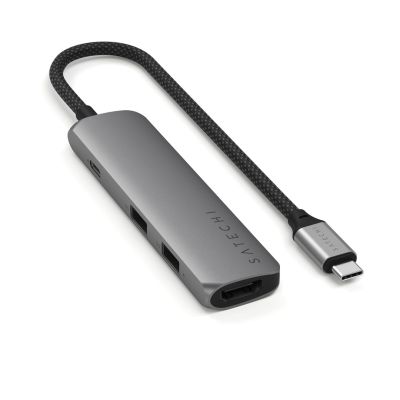 9. Satechi 4-in-1 USB-C Slim Multiport Adapter 4K (Space Gray)