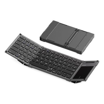 Inateck KB06101_STEEL GRAY Keyboard Home RF Wireless + Bluetooth QWERTZ English Black