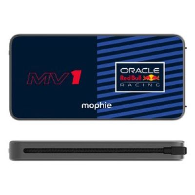 3. Mophie Powerstation Plus 10K Red Bull Racing MV1 Power Bank – 10000mAh power bank with integrated USB-C and Lightning cables (1x USB-C port)
