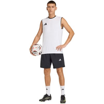 7. Men's adidas Entrada 26 Sleeveless Jersey White KB3928