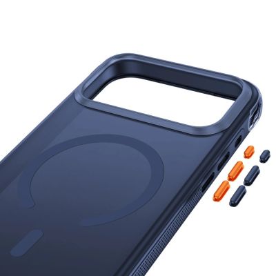 5. Tech-Protect MagAir MagSafe CC Case for iPhone 18 Pro / 17 Pro - Matte Dark Blue