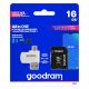 10. GoodRam All in one M1A4-0160R12 Memory Card with Adapter and Card Reader (16GB; Class 10; Adapter, MicroSDHC Card Reader, Memory Card)