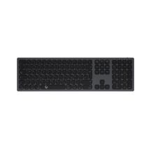 KeySonic KSK-8023BTRF (DE) Universal Bluetooth QWERTZ Keyboard German Anthracite, Black
