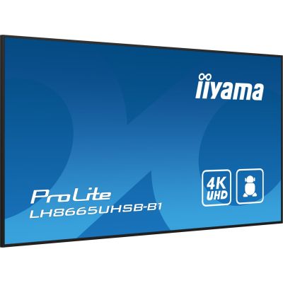6. iiyama LH8665UHSB-B1 flat screen, 86 inches, 215.9 cm