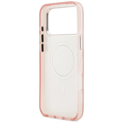 7. Karl Lagerfeld IML Aquarelle Choupette & Logo MagSafe Case for iPhone 17 Pro - Pink