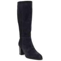 Grey Leather Heeled Women’s Boots Vinceza 67049