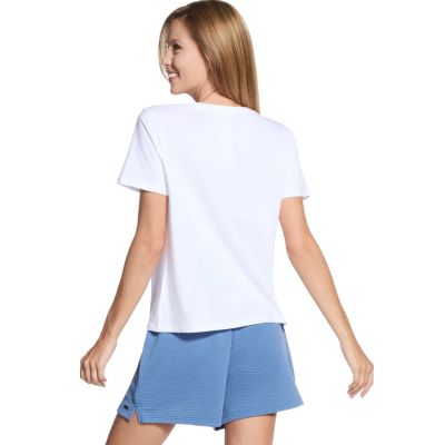 3. Skechers Signature V-Neck Tee TP167-WHT White L