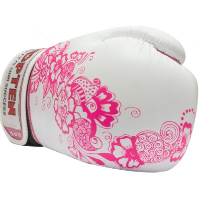 8. TOP TEN "Ultimate Woman" Boxing Gloves 10 oz White and Pink