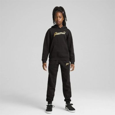 2. Puma ESS+ Script kangaroo sweatshirt for girls