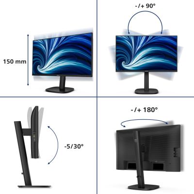 35. Philips monitor 60.5cm (23.8") 24B2N3200J 16:09 HDMI+DP+USB VGA